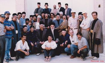 جمعی از بازیگران و عوامل سریال